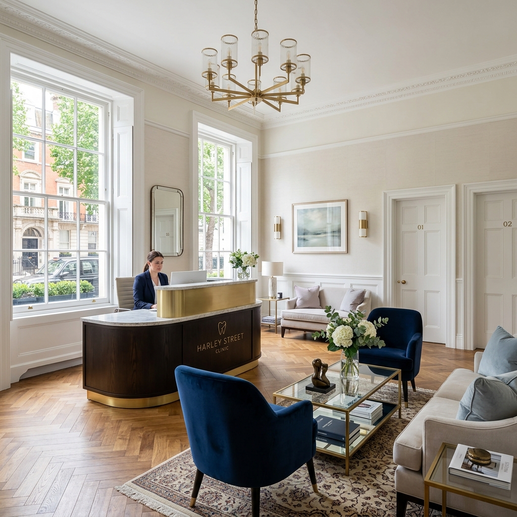 Dental practice and patient-facing service visual