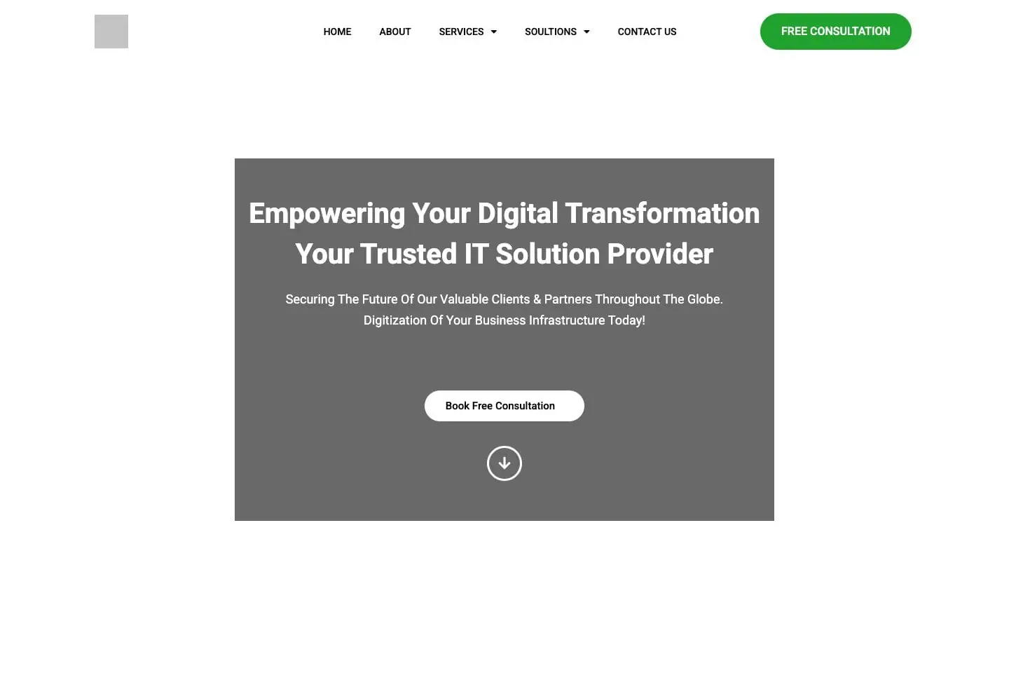 Inshirah Technology Solutions: public website homepage